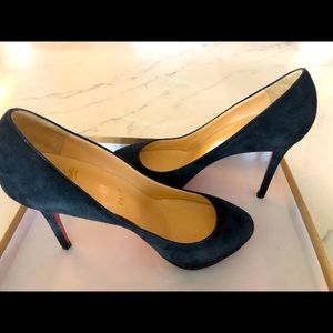 Christian Louboutin suede pumps